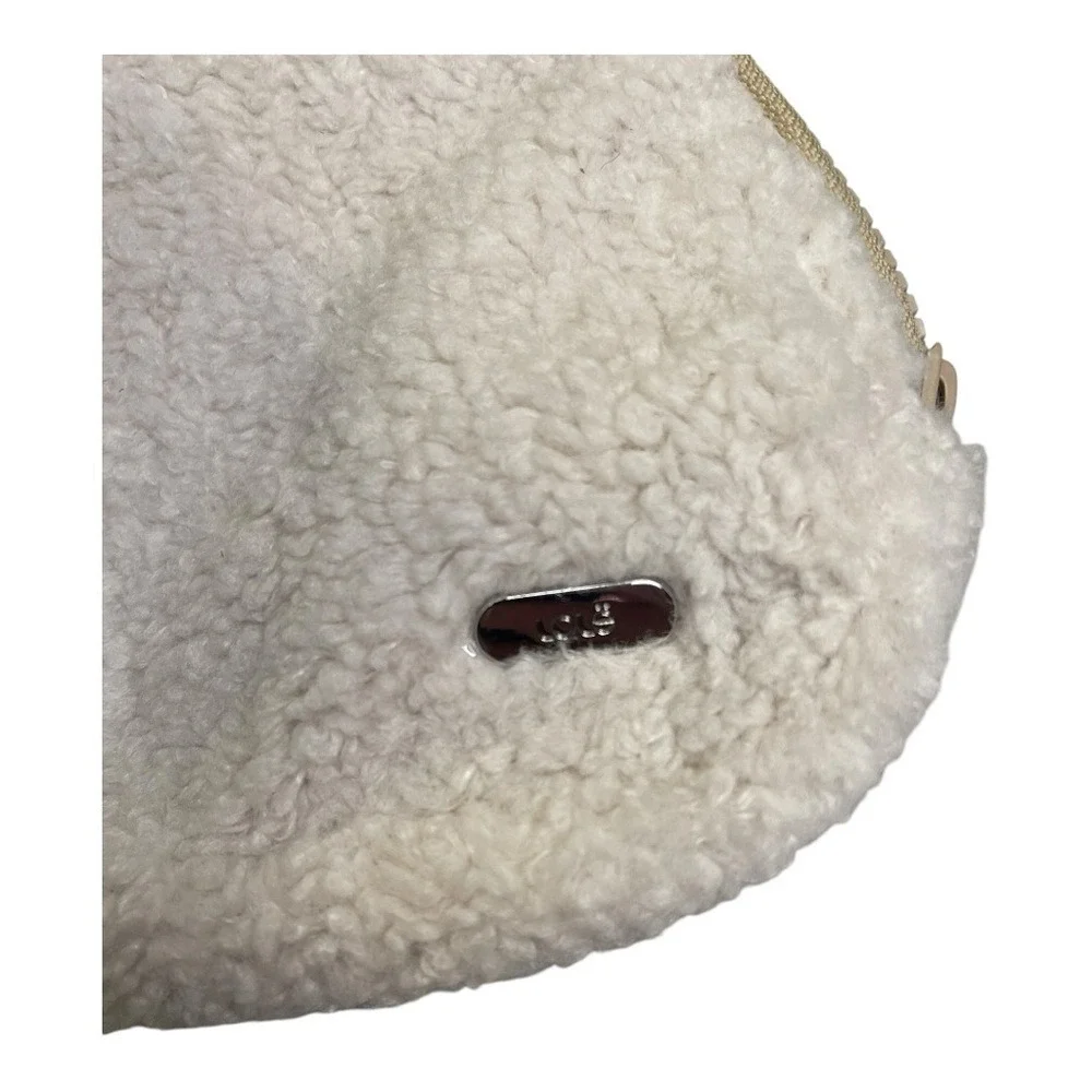 Lole Sherpa Fleece Belt Bag Cream Crossbody Fanny Pack Cozy Winter NWOT Warm